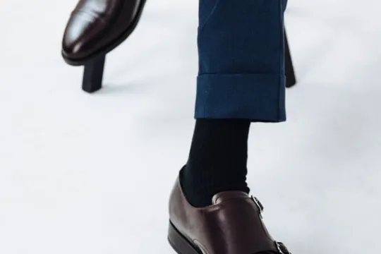 MORJAS Monk Strap-The Double Monkstrap BurgundyCalf