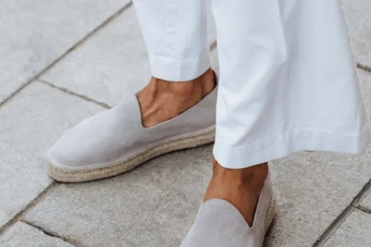 MORJAS Espadrille-The Espadrille LightGreySuede