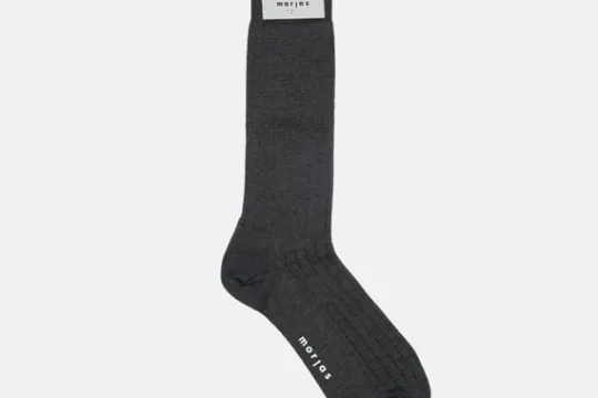 MORJAS Socken-The Sock MidGreyRibbed